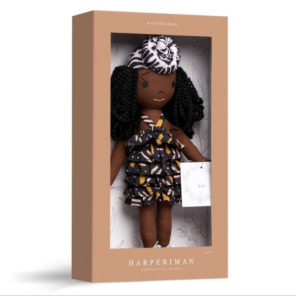 EXCLUSIVE HarperIman Rae 14” Plush Linen Doll